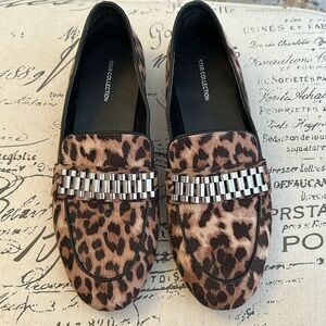 Rita Ora Star Collection Leopard Print Loafers Size 41 🐆
